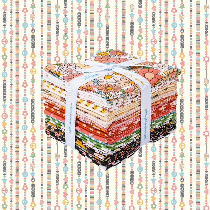 Fabric Floral PRECUTS: Fat Qtr Bundle Besties, Riley Blake