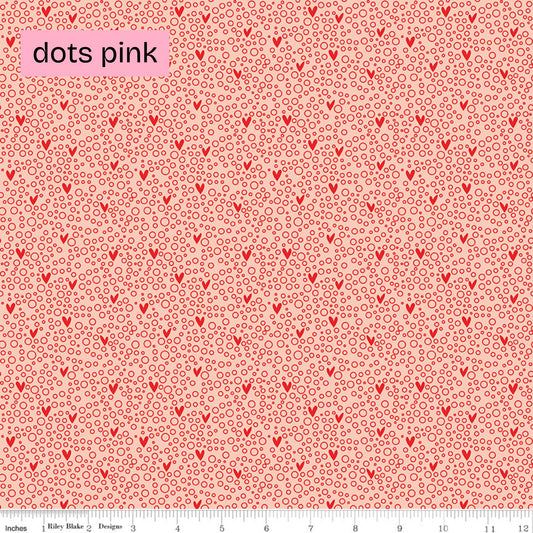 Fabric Floral/Valentines BUNDLE: Collection You & Me from Riley Blake