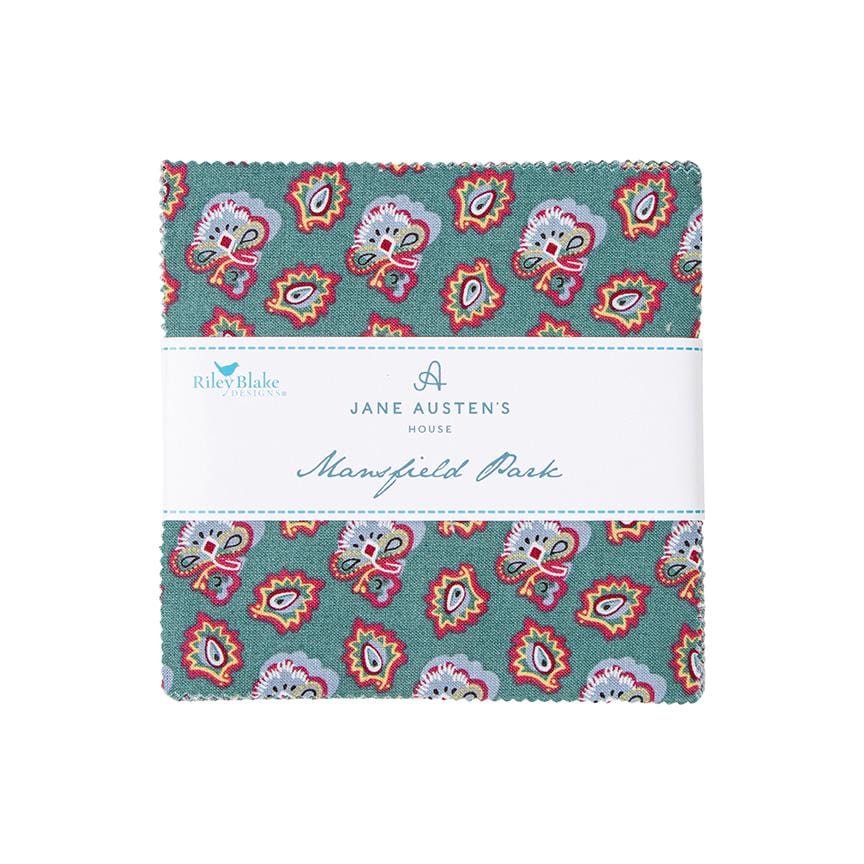 Fabric Floral/Patterned PRECUTS: 5" Stacker,Collection Mansfield from Riley Blake