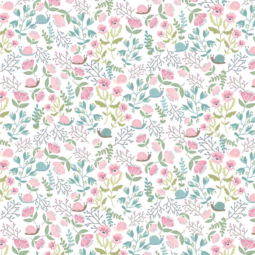 Le Petite Escargot Fat Quarter Bundle from Poppie Cotton 100% Cotton
