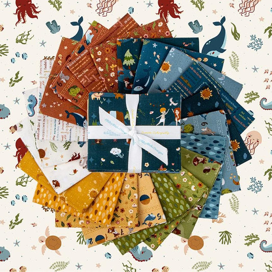 Fabric Patterned PRECUTS: Fat Quarter Bundle Collection Created with Love from Riley Blake