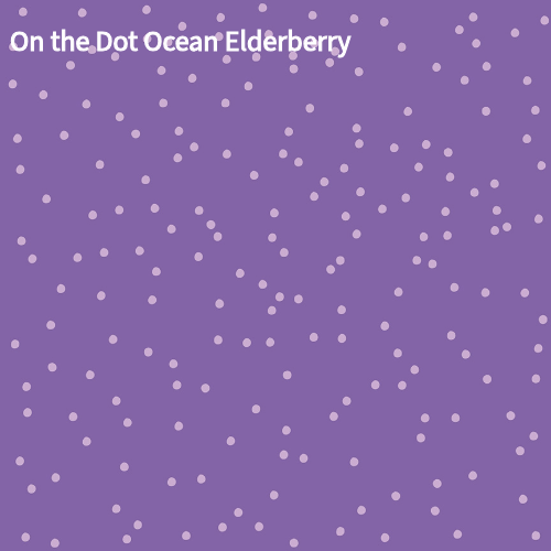 cotton fabric pattern Purple background with white polka dots pattern name On the Dot Ocean Elderberry