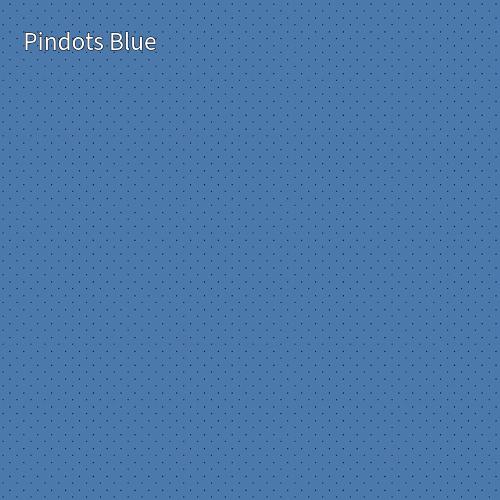cotton fabric basics_solid_color_blue_background_with_black_dots