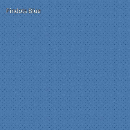cotton fabric basics_solid_color_blue_background_with_black_dots