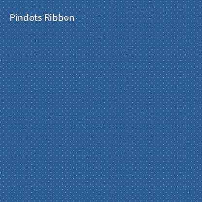 cotton fabrics basics_solid_color_blue_background_with_white_dots