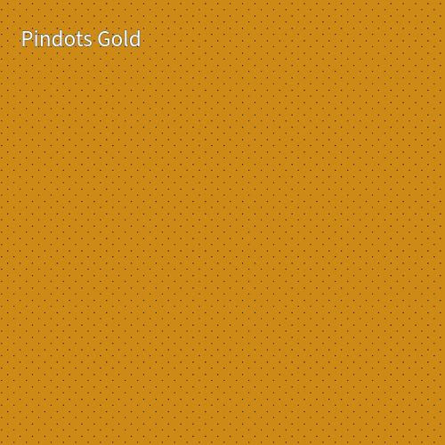 cotton fabric  basics_solid_color_gold_background_with_black_dots