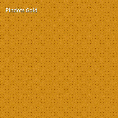 cotton fabric  basics_solid_color_gold_background_with_black_dots