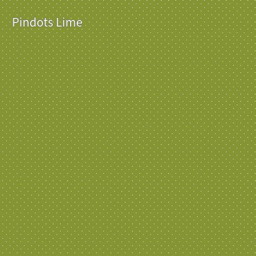 cotton fabric basics_solid_color_lime_background_with_white_dots