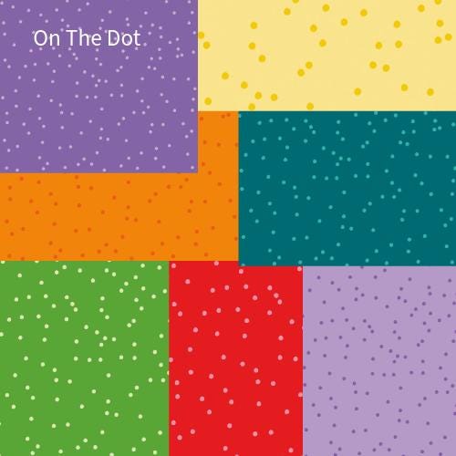 cotton fabric basics solid colors with dots On the Dot collection