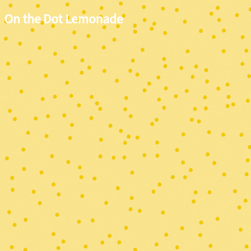 cotton fabric pattern Yellow background with dark yellow dots  name of pattern On the Dot Lemonade