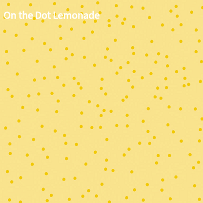 cotton fabric pattern Yellow background with dark yellow dots  name of pattern On the Dot Lemonade