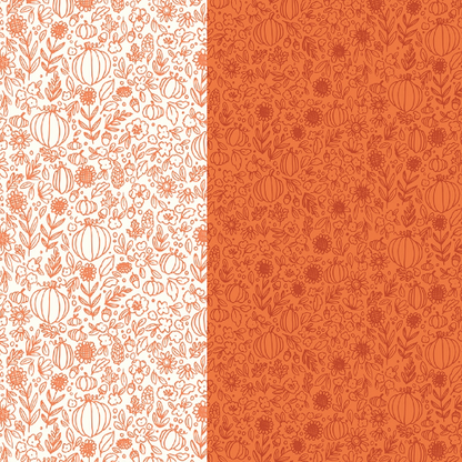 cotton fabric  fall themed with pumpkins