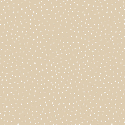 This pattern is dots sand from The Jubilant fabric collection, which is a summer-theme inspired by outdoor picnics and vintage celebration. Collection offers color of navy, red, blue, sand, cream with patterns Bold Florals: Inspired by summer gardens and vintage charm. Classic Gingham: Traditional checked patterns suitable for picnic-themed projects. Sweet Cherries: Playful fruit motifs that emphasize the summer theme. Dots and Spots: Geometric accents to complement the larger focal prints.