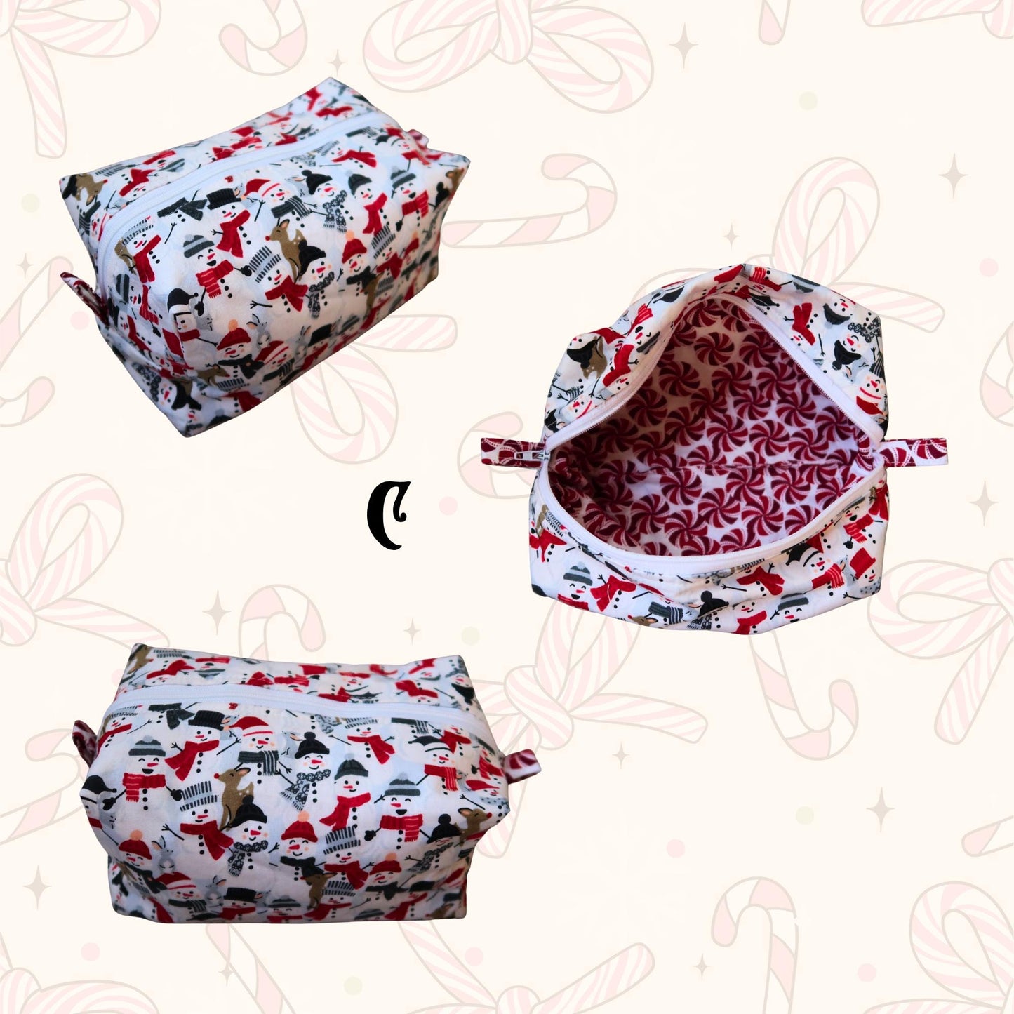 Bags: Christmas Travel/Makeup Bag