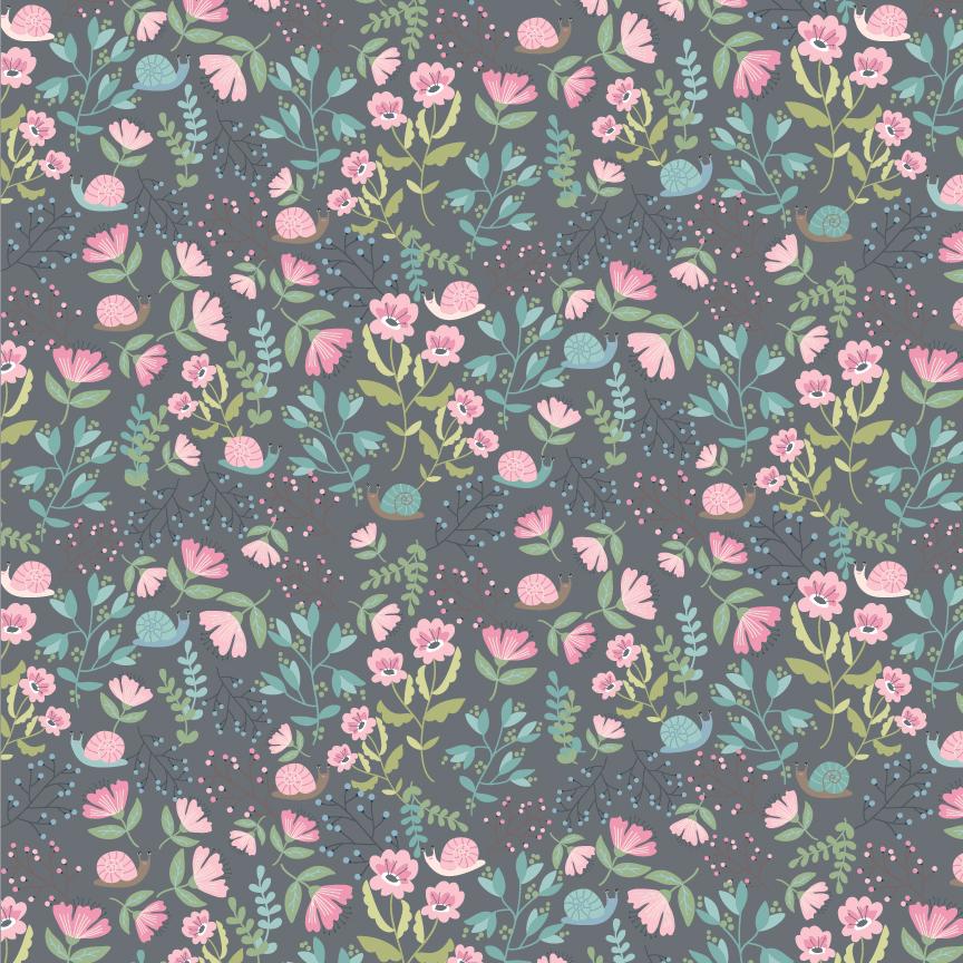Le Petite Escargot Fat Quarter Bundle from Poppie Cotton 100% Cotton