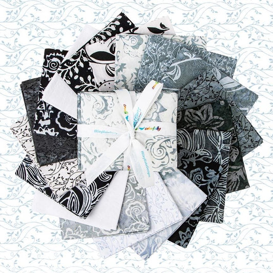 Expressions Batiks Blooms at Dusk Fat Quarter Bundle