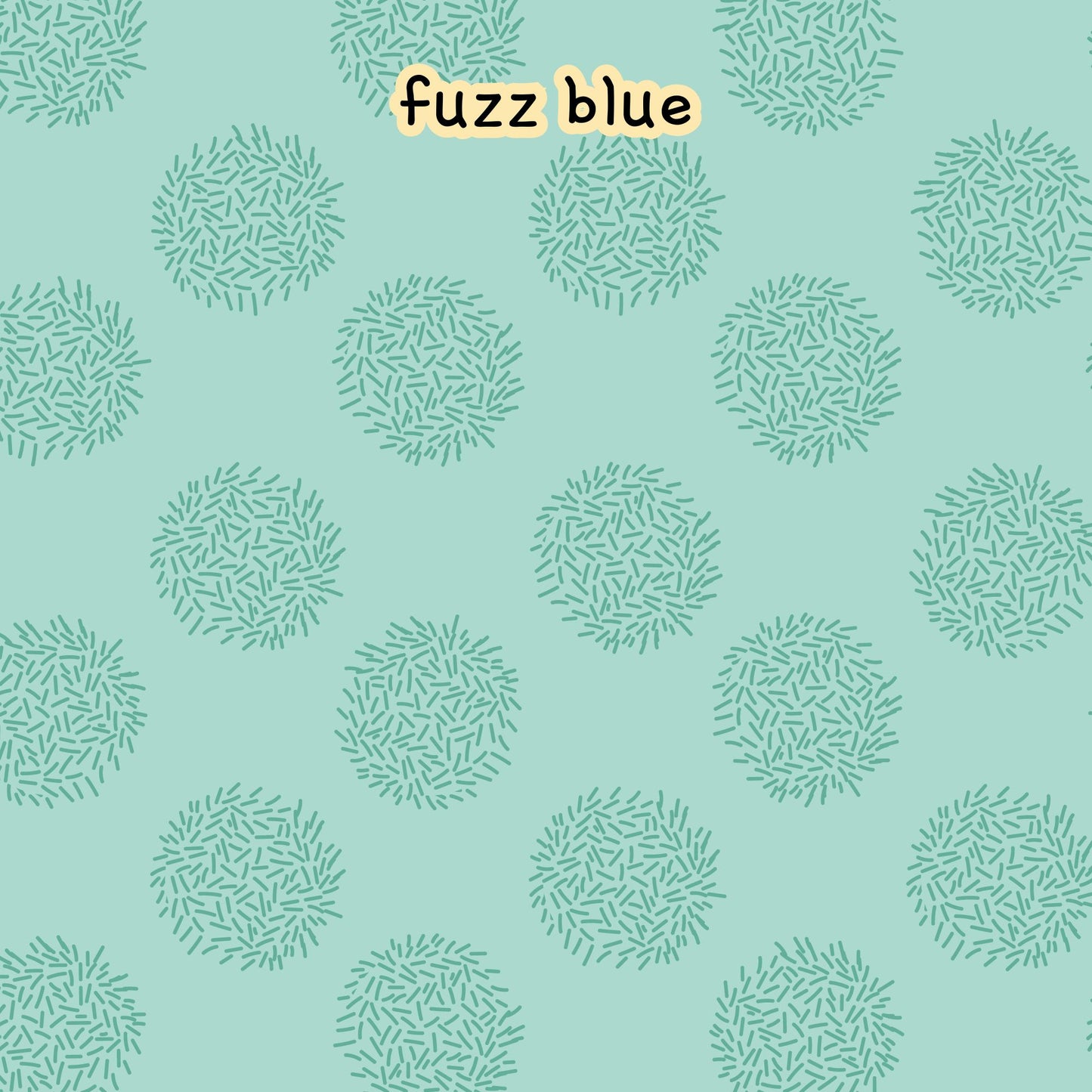 fabric collection Love Bugs100% organic cotton fabric with a repeating pattern of light teal floral patterns filled with short, thin, teal lines on a light teal background.  Quilting, crafts, home decor, apparel sewing