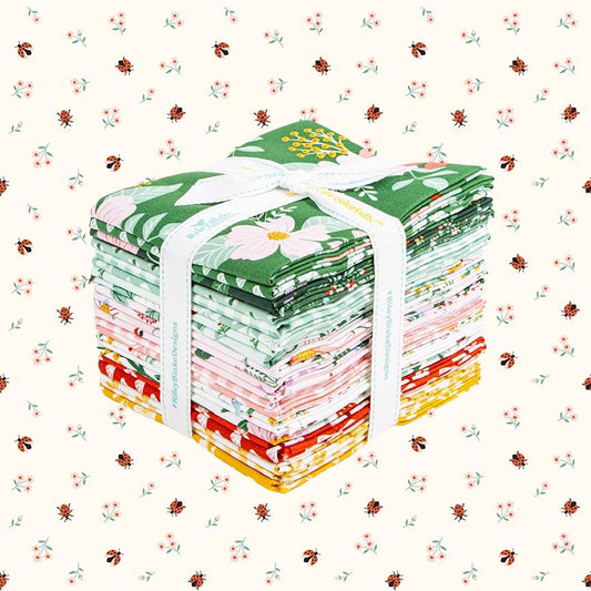 Cotton fabric collection meadow moments fat quarter bundle riley blake