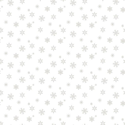 fabric pattern White snowflake 