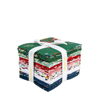 fat quarter bundle from The Nutcracker Tradition fabric collection is designed by Jennifer Long of Sew A Story for Riley Blake Designs. Inspired by the classic Christmas Eve ballet, this whimsical collection features nostalgic storybook illustrations, holiday motifs, and beloved characters like the Nutcracker, Clara, the Mouse King, and the Sugar Plum Fairy.