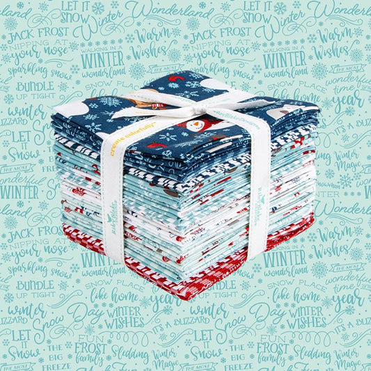 The A Perfect Winter collection by Lori Whitlock for Riley Blake Designs is a festive seasonal line. It features a cozy palette of icy blues, powder white, and rich red. This collection is perfect for winter projects, quilts, apparel, and home decor.