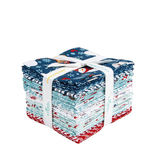 The A Perfect Winter collection by Lori Whitlock for Riley Blake Designs is a festive seasonal line. It features a cozy palette of icy blues, powder white, and rich red. This collection is perfect for winter projects, quilts, apparel, and home decor.