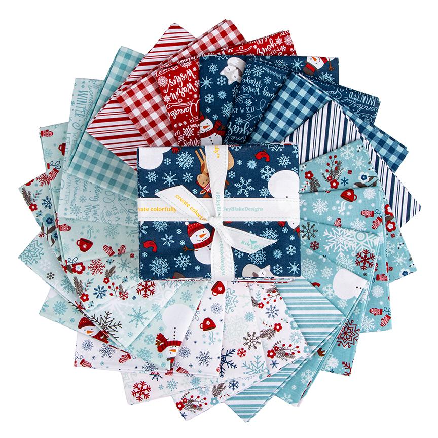 The A Perfect Winter collection by Lori Whitlock for Riley Blake Designs is a festive seasonal line. It features a cozy palette of icy blues, powder white, and rich red. This collection is perfect for winter projects, quilts, apparel, and home decor.