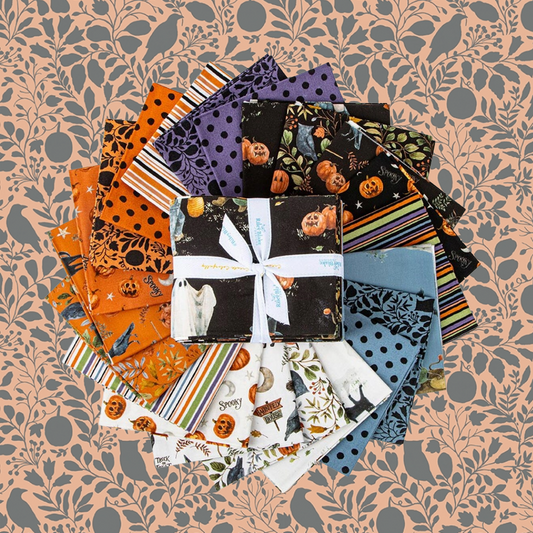 Fabric Halloween PRECUTS: Fat Qtr Bundle Trick or Treat from Riley Blake