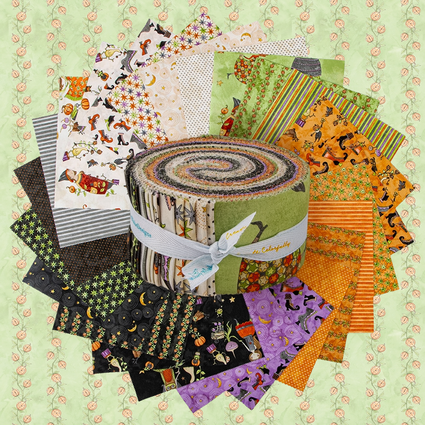 Fabric Halloween PRECUTS: Rolie Polie Ghoul Friends from Riley Blake