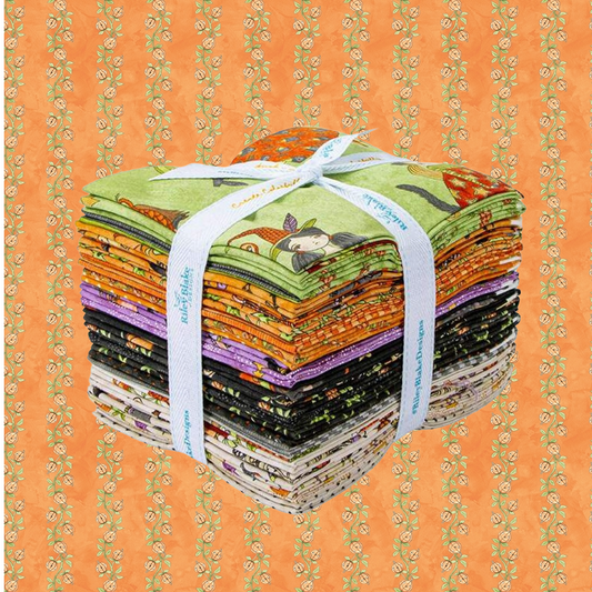 Fabric Halloween PRECUTS: Fat Qtr Bundle Ghoul Friends Riley Blake