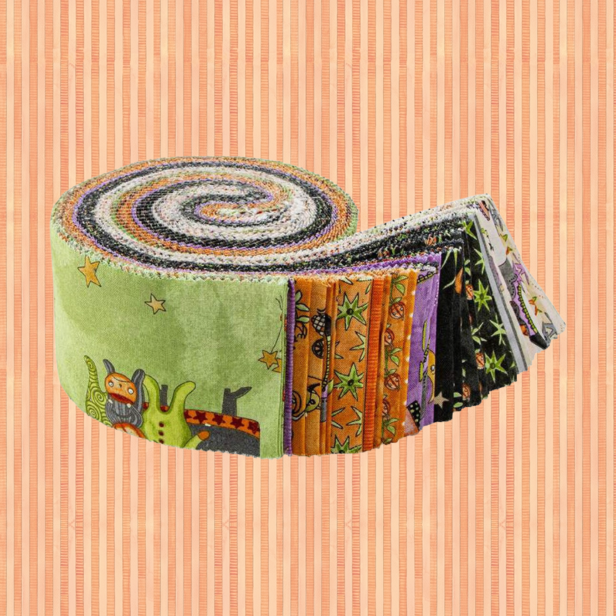 Fabric Halloween PRECUTS: Rolie Polie Ghoul Friends from Riley Blake