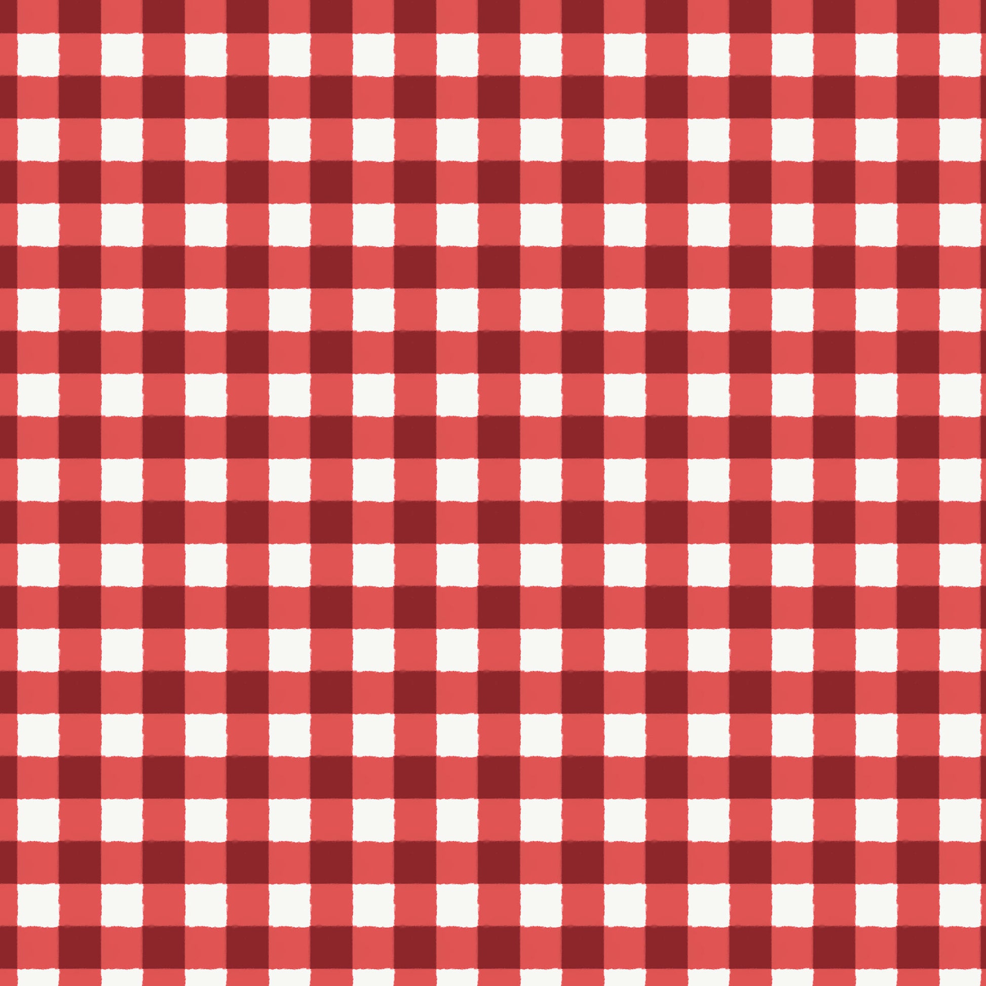 This pattern is gingham red from The Jubilant fabric collection, which is a summer-theme inspired by outdoor picnics and vintage celebration. Collection offers color of navy, red, blue, sand, cream with patterns Bold Florals: Inspired by summer gardens and vintage charm. Classic Gingham: Traditional checked patterns suitable for picnic-themed projects. Sweet Cherries: Playful fruit motifs that emphasize the summer theme. Dots and Spots: Geometric accents to complement the larger focal prints.