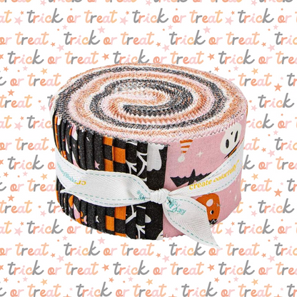 Fabric Halloween PRECUTS: Rolie Polie Hey Pumpkin from Riley Blake
