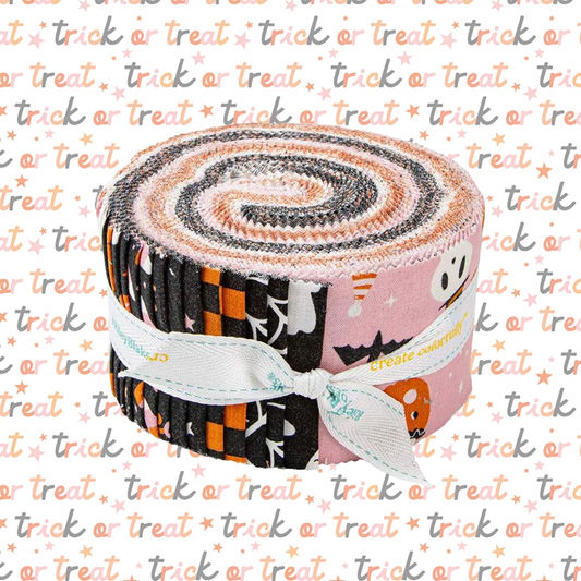 Fabric Halloween PRECUTS: Rolie Polie Hey Pumpkin from Riley Blake