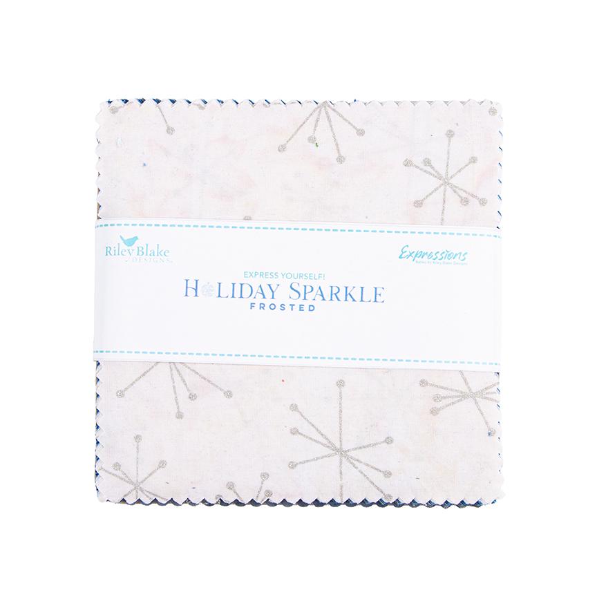 This holiday collection features unique, handcrafted batik prints ethically sourced and hand-dyed by master artisans in Indonesia. The "Frosted" colorway highlights cool winter blue, grey and white, soft icy accents, and subtle sparkling highlights reminiscent of a frosty holiday morning.