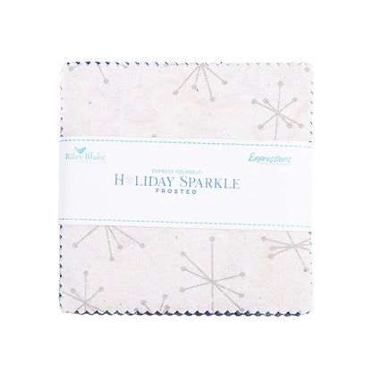 This holiday collection features unique, handcrafted batik prints ethically sourced and hand-dyed by master artisans in Indonesia. The "Frosted" colorway highlights cool winter blue, grey and white, soft icy accents, and subtle sparkling highlights reminiscent of a frosty holiday morning.