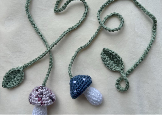 Crochet Mushroom Curtain Tieback