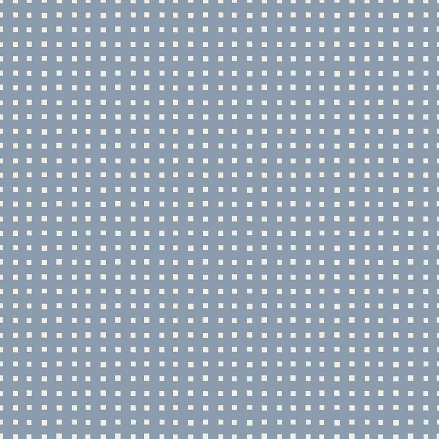 Fabric pattern Simple Gingham blue: A classic, timeless check pattern offering a vintage, country-chic coordinate from The Ivy Reese fabric collection by Deena Rutter for Riley Blake Designs celebrates cherished memories and warm, nature-inspired motifs. It features a nostalgic yet fresh mix of whimsical florals, geometric patterns, and classic styling.