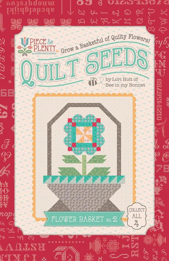 The Piece & Plenty Quilt Seeds™ Patterns by Lori Holt is a pattern series for 4 different basket quilt blocks filed with bright flowers. Each one  has instructions to make 1 block, just add fabric. No templates are required. Each block finishes at 24" x 30" and uses traditional piecing techniques. Collect all 4 of these beautiful seed packets in their keepsake packaging. Optional quilt finishing instructions will be included in each packet. Seed packet size is approximately 6 1/2" x 9 1/2".