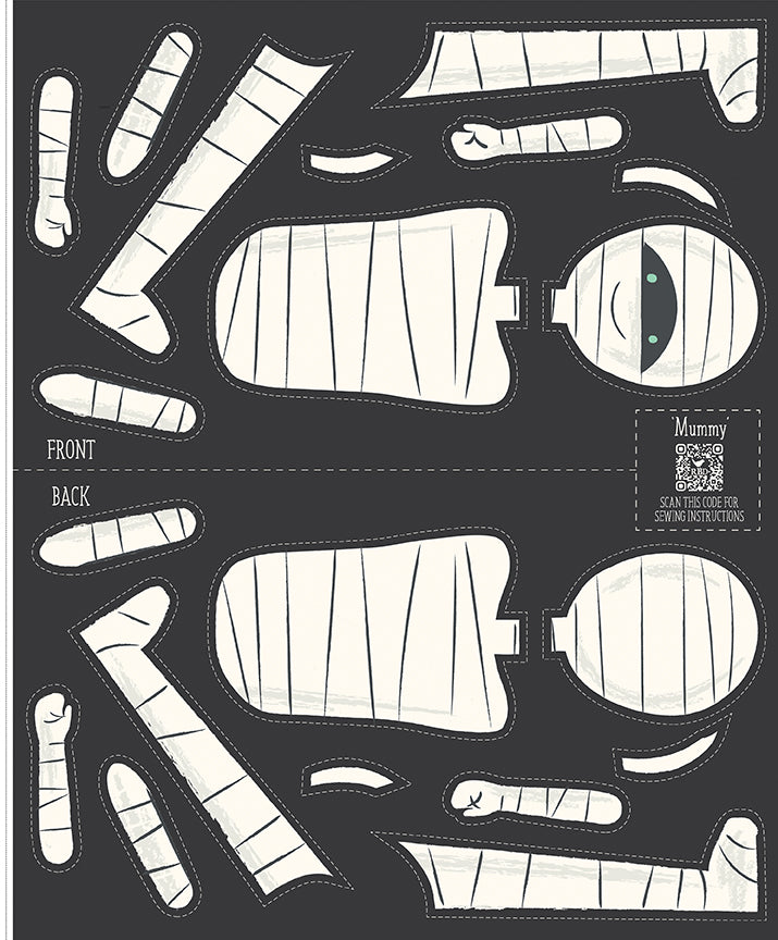 Mummy panel frank and friends fabric collection 