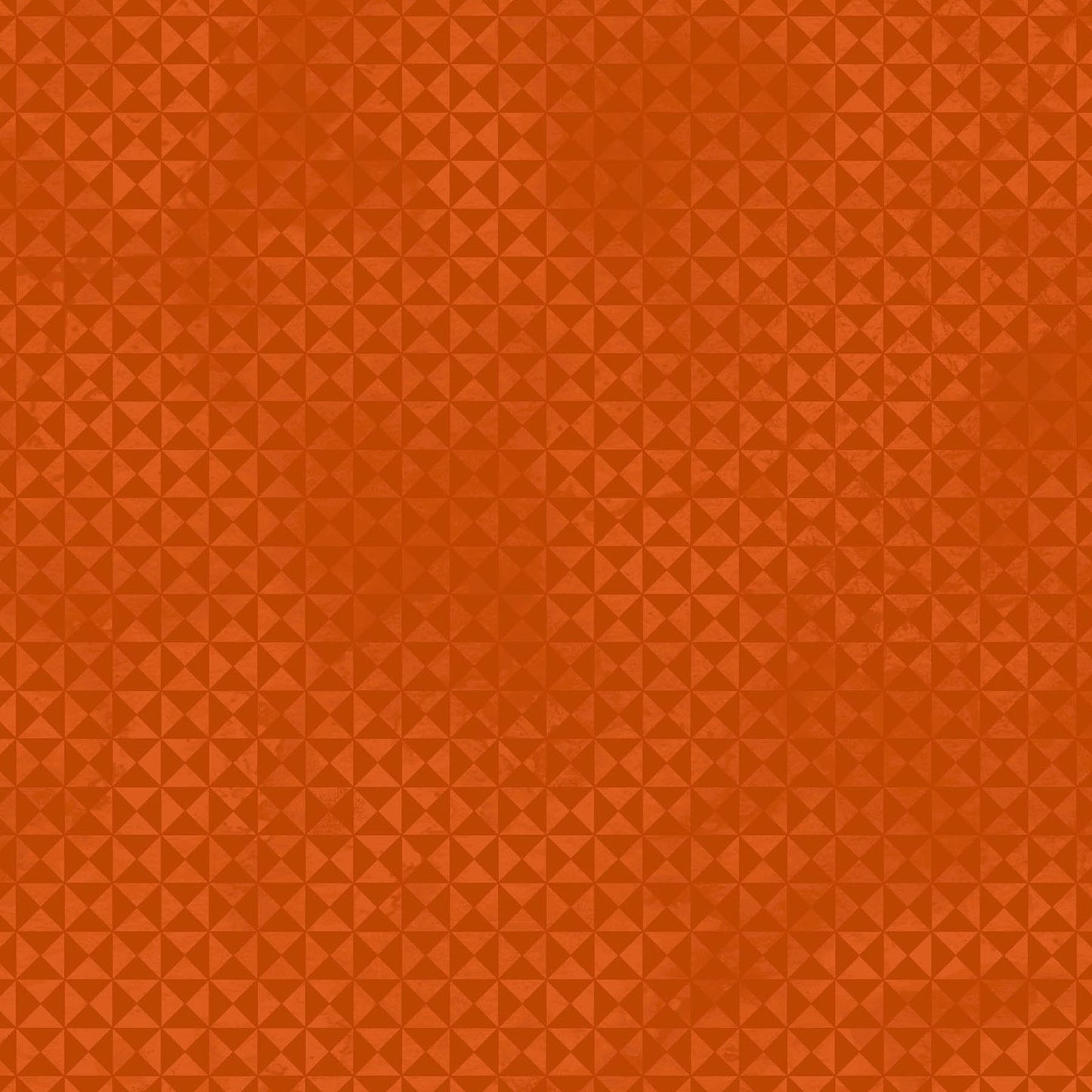 Images of  fabric pattern Patchwork Geo in orange: A subtle geometric pattern that mimics traditional quilt patchwork pattern from the Halloween fabric collection Spooky Stiches from Maywood Studios