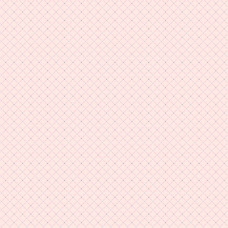 Fabric Pattern Slow Down pink: A gentle floral design that often highlights the collection's theme of taking a leisurely stroll from collection Le Petit Escargot by Lori Woods for Poppie Cotton which is a storybook-themed collection featuring a charming, romantic aesthetic with soft florals, whimsical snails, and delicate geometric prints in shades of pink, teal, blue, lilac, green, and grey. The collection consists of 7 main designs across 3 colorways, including a "cheater panel".