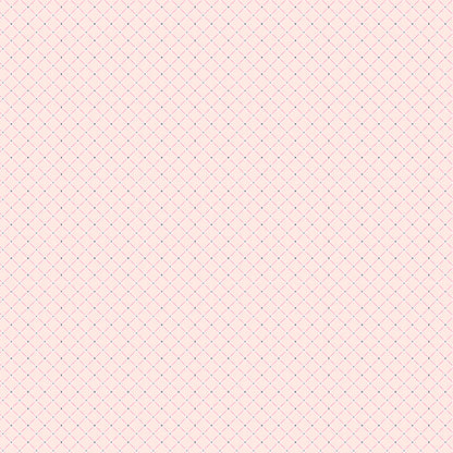Fabric Pattern Slow Down pink: A gentle floral design that often highlights the collection's theme of taking a leisurely stroll from collection Le Petit Escargot by Lori Woods for Poppie Cotton which is a storybook-themed collection featuring a charming, romantic aesthetic with soft florals, whimsical snails, and delicate geometric prints in shades of pink, teal, blue, lilac, green, and grey. The collection consists of 7 main designs across 3 colorways, including a "cheater panel".