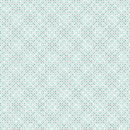 Fabric Pattern Slow Down teal: A gentle floral design that often highlights the collection's theme of taking a leisurely stroll from collection Le Petit Escargot by Lori Woods for Poppie Cotton which is a storybook-themed collection featuring a charming, romantic aesthetic with soft florals, whimsical snails, and delicate geometric prints in shades of pink, teal, blue, lilac, green, and grey. The collection consists of 7 main designs across 3 colorways, including a "cheater panel".vvv
