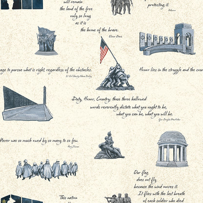 pattern american honor monument creme from american honor fabric collection 
