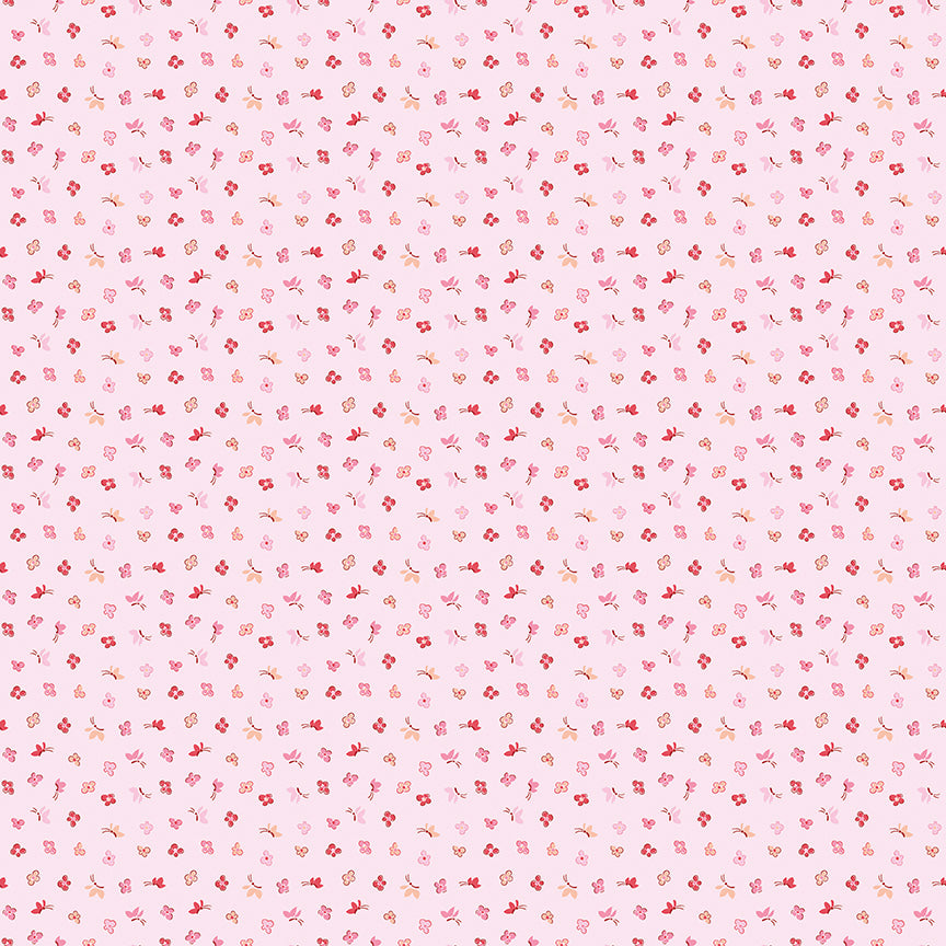 pattern butterfly floral blue from the Love Notes collection by Lindsay Wilkes of the Cottage Mama for Riley Blake Designs. 