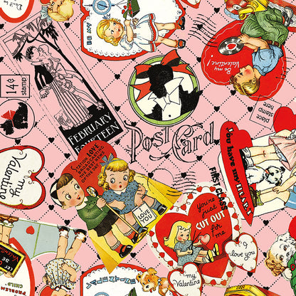 pattern  card toss pink  from take heart collection