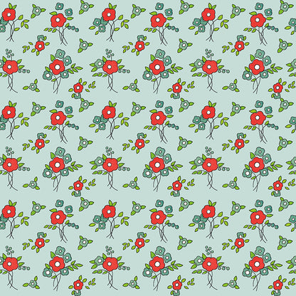 pattern floral aqua from take heart collection