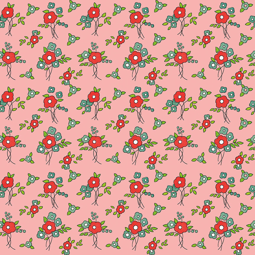 pattern floral pink from take heart collection