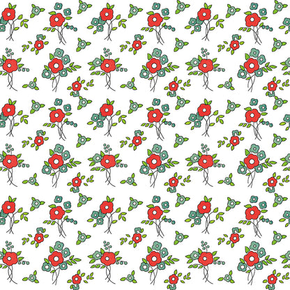 pattern floral white from take heart collection